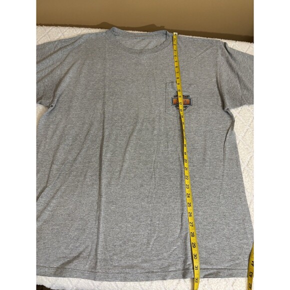Vtg Harley Davidson Dillion Brothers Omaha Fremont Nebraska 2 Sided Gray Tee  XL - Picture 14 of 15